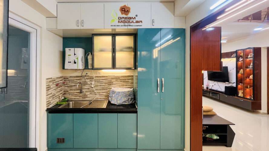 Kitchen Interior Design with profile shutters, Tall Units.