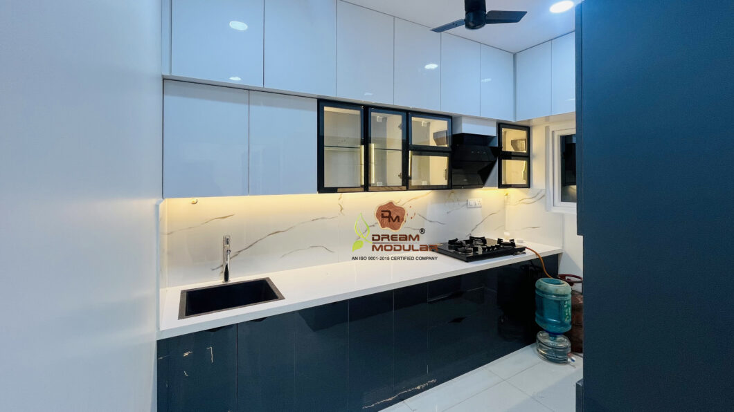 Modular Kitchen of 2bhk flat at Honer Aquantis