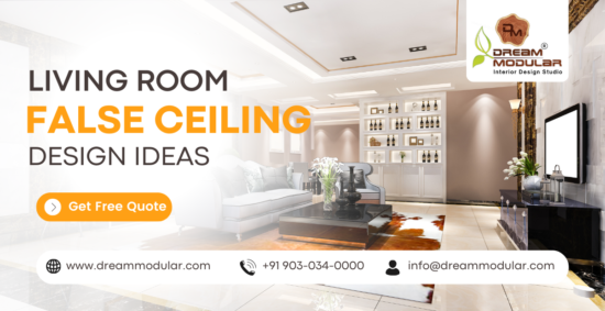 Living room false ceiling design ideas - Dream Modular